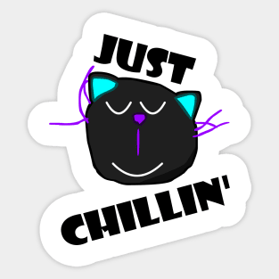 Just Chillin' Sticker